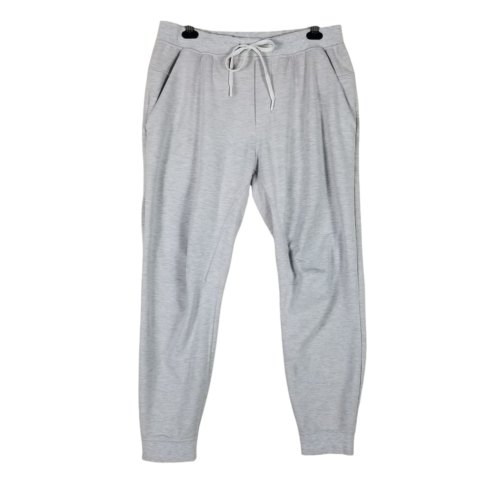 Lululemon Joggers Men XL Gray Heathered ABC Tapered Sweatpants Drawstring 41s